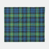 Gordon Oude Oorspronkelijke Schotse Plaid Fleece Deken (Voorkant (Horizontaal))