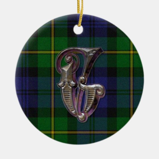 Gordon Pset Monogram Keramisch Ornament (Voorkant)