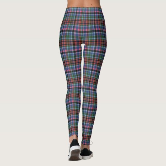 Gordon Red Ancient Original Scottish Tartan Leggings (Achterkant)