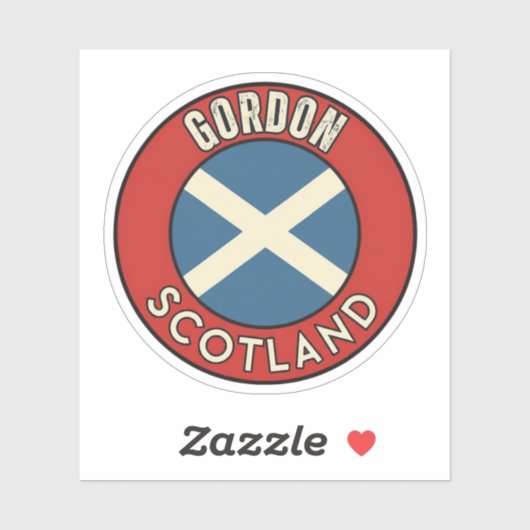 Gordon, Scotland Sticker (Vel)