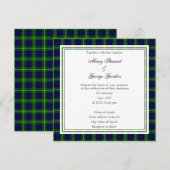 Gordon Scottish Wedding Square uitnodiging (Voorkant / Achterkant)