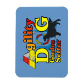 Gordon Setter Agility Magneet (Verticaal)