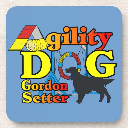 Gordon Setter Agility Onderzetter (Voorkant)