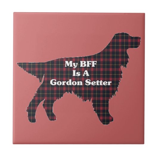 Gordon Setter BFF Tegeltje (Voorkant)
