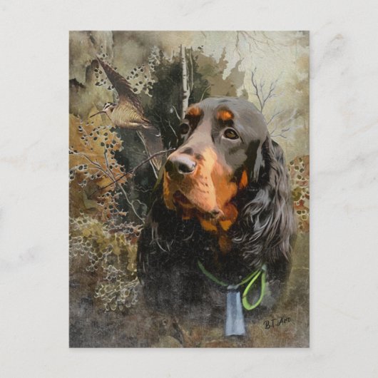 Gordon Setter Briefkaart (Voorkant)