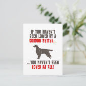 Gordon Setter Briefkaart (Staand voorkant)