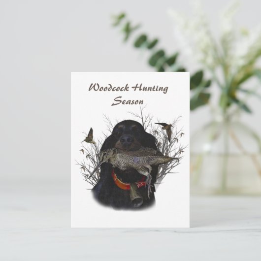 Gordon Setter Briefkaart (Staand voorkant)