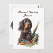 Gordon Setter Briefkaart (Voorkant / Achterkant)