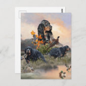 Gordon Setter Briefkaart (Voorkant / Achterkant)