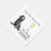 Gordon Setter bruiloft handtekening Drink servette Servet (Hoek)