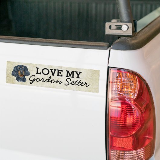 Gordon Setter Bumpersticker (Op Truck)