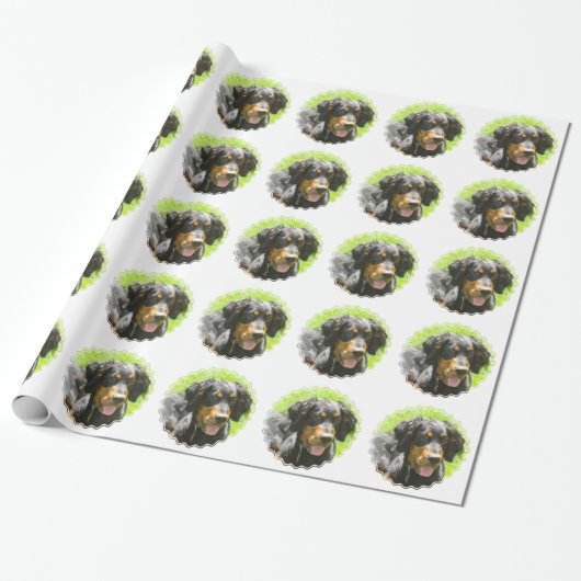 Gordon Setter Cadeaupapier (Uitgerold)