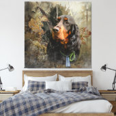 Gordon Setter Canvas Afdruk (Insitu (Slaapkamer))