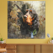 Gordon Setter Canvas Afdruk (Insitu (Woonkamer))