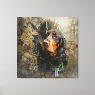 Gordon Setter Canvas Afdruk