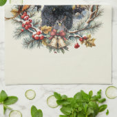 Gordon Setter Christmas Joy – Seasonal Dog Art Theedoek (Gevouwen)