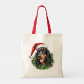 Gordon Setter Christmas Wreath Tote Bag (Achterkant)