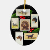 Gordon Setter Cigarette Kaarten kerstversiering Keramisch Ornament (Voorkant)