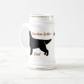 Gordon Setter Dad Ceramic Stein Bierpul (Voorkant links)