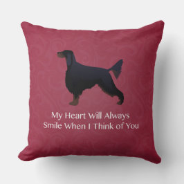 Gordon Setter Denking You Pet Memorial Kussen