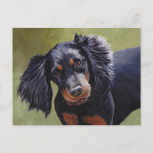 Gordon Setter Dog Art Briefkaart