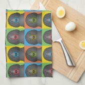 Gordon Setter Dog Cartoon Pop-Art Theedoek (Quarter Fold)