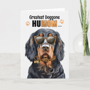 Gordon Setter Dog Greatest HuMOM Moederdag Feestdagen Kaart