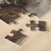 Gordon Setter Dog in een Sneeuwwitje Winter Landsc Legpuzzel (Zijkant)