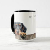 Gordon Setter Dog Mok (Voorkant links)