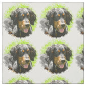 Gordon Setter Dog Stof (Swatch)