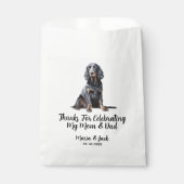 Gordon Setter Full Color Pet Bruiloft Bedankzakje (Voorkant)