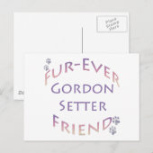 Gordon Setter Furever Briefkaart (Voorkant / Achterkant)