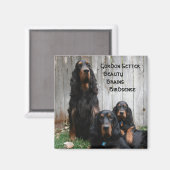 Gordon Setter Generaties Magneet (Voorkant / Achterkant)