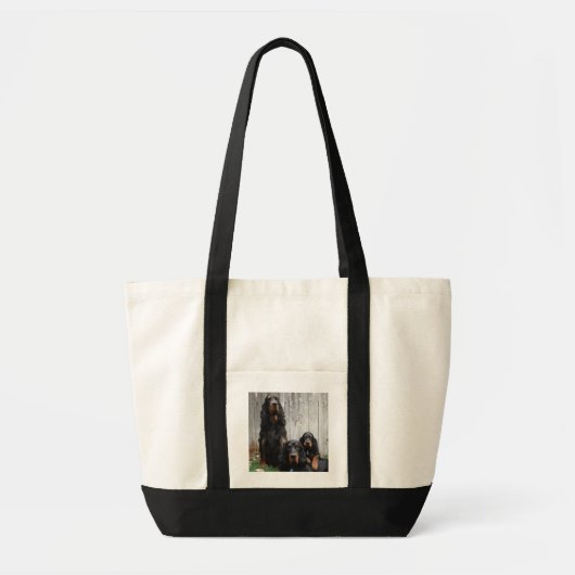 Gordon Setter Generations Canvas tas (Voorkant)