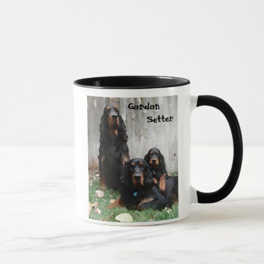 Gordon Setter Generations die op een Mok schildere (Rechts)