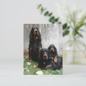 Gordon Setter Generations Painting Briefkaart (Staand voorkant)