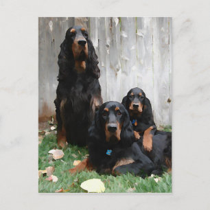 Gordon Setter Generations Painting Briefkaart