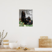 Gordon Setter Generations Painting Poster (Keuken)