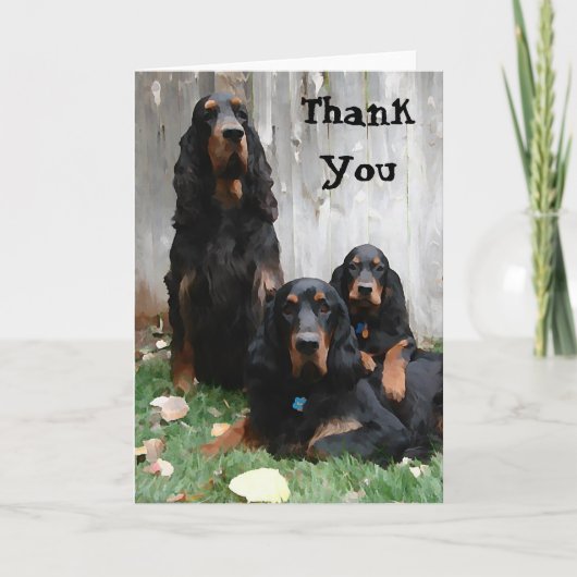 Gordon Setter Generations Schilderen Bedankt Opmer (Voorkant)