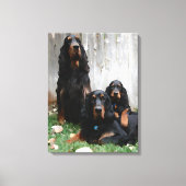 Gordon Setter Generations Wrapped Canvas Print (Voorkant)