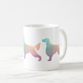 Gordon Setter Geometric Pattern Silhouette Pastel Koffiemok (Voorkant rechts)