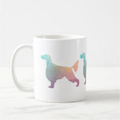 Gordon Setter Geometric Pattern Silhouette Pastel Koffiemok (Links)