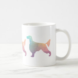 Gordon Setter Geometric Pattern Silhouette Pastel Koffiemok