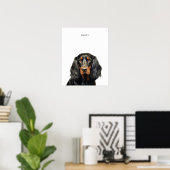 Gordon Setter gepersonaliseerde print (Thuiskantoor)