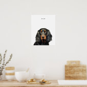 Gordon Setter gepersonaliseerde print (Keuken)