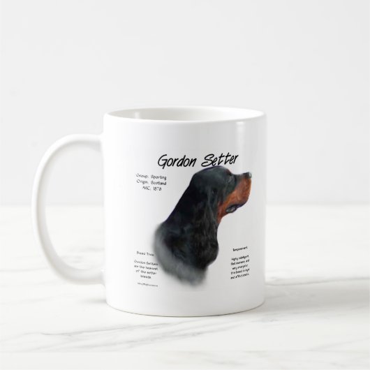 Gordon Setter Geschiedenis Ontwerp Koffiemok (Links)