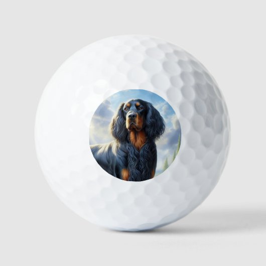 Gordon Setter Golfballen (Voorkant)