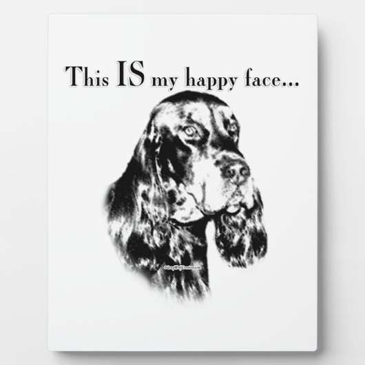 Gordon Setter Happy Face Fotoplaat (Voorkant)