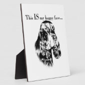 Gordon Setter Happy Face Fotoplaat (Zijkant)