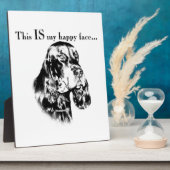 Gordon Setter Happy Face Fotoplaat (Zijkant)